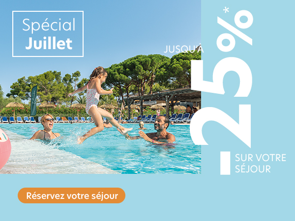 Partez en juillet jusqu'à -25% !