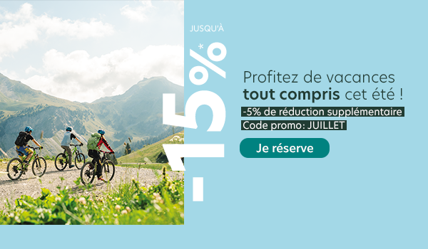 Vacances de juillet : 5% de remise supplémentaire sur les promos en cours